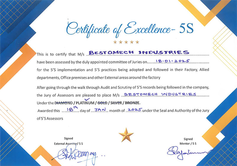 5S Certificate